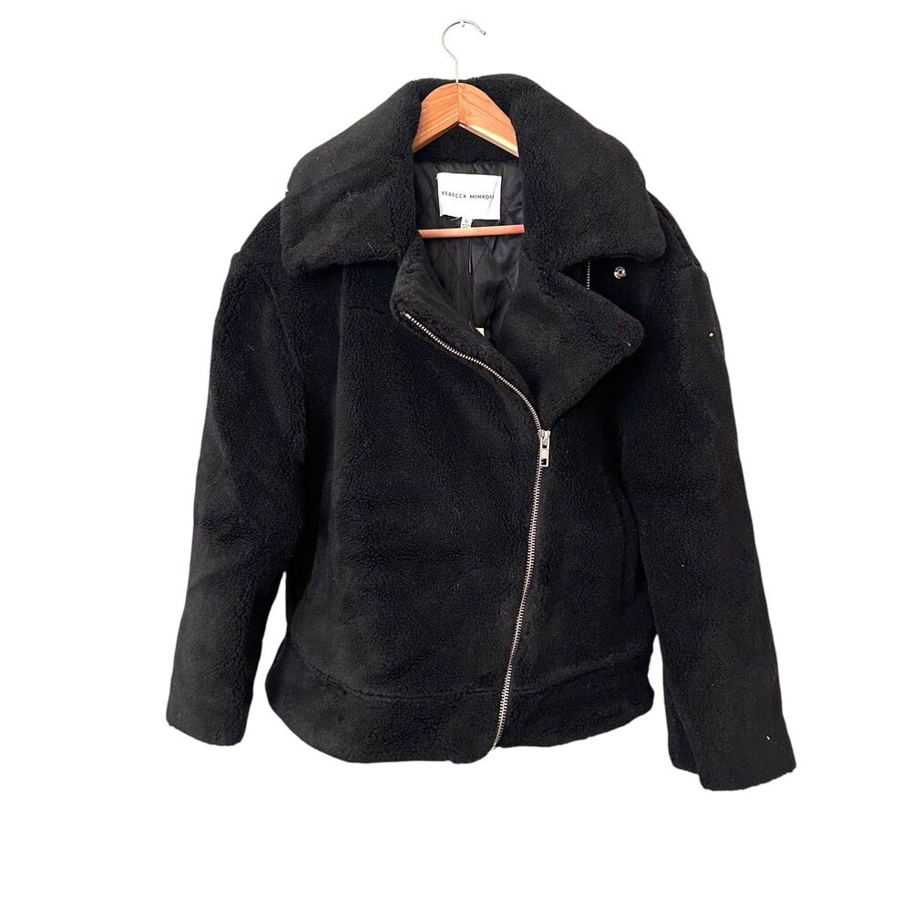 REBECCA MINKOFF Faux Sherpa Teddy Jacket NWT Medium